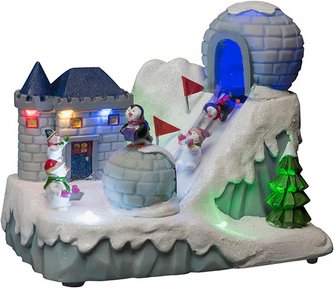 Konstsmide LED-Szenerie, Kunststoff, BxHxL: 13 x 16,5 x 21,5 cm, inkl. Leuchtmittel - bunt