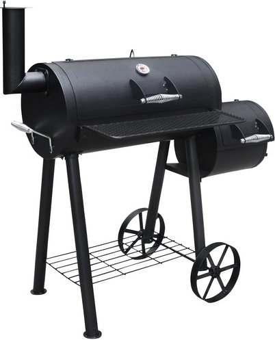 THOR Smoker »Portland«, schwarz, Grillrost BxT: 67 x 34 cm
