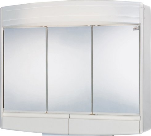 JOKEY Spiegelschrank »Topas Eco«, 3-türig, LED, BxH: 60 x 53 cm - weiss