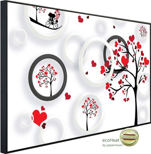 papermoon Infrarotheizung »EcoHeat - Muster mit Bäumen«, Matt-Effekt - bunt