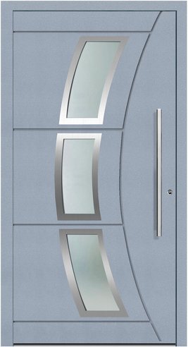 KNOCK Aluminium-Haustür »Terra Nova«, purpur - rot