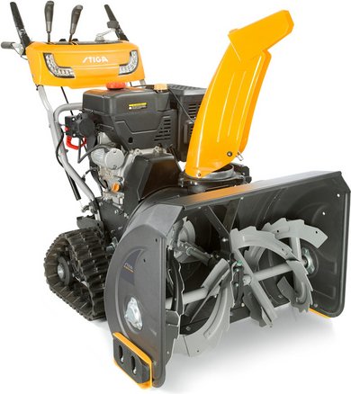 STIGA Schneefräse »STIGA Schneefräsen«, Arbeitsbreite: 72 cm, Scheinwerfer - gelb