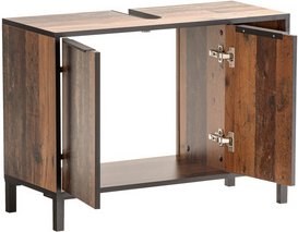 SCHILDMEYER Waschbeckenunterschrank »Jaap «, BxH: 79,8 x 49,3 cm, old style dark - braun