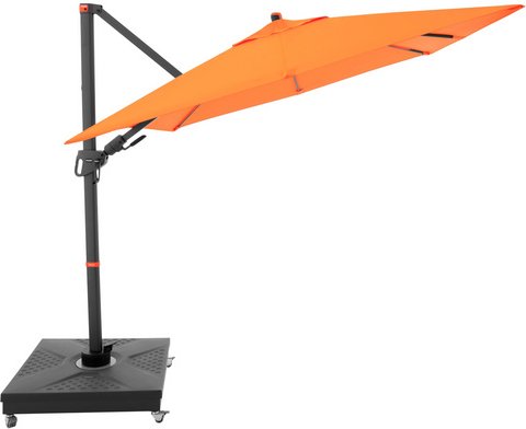 DOPPLER Pendelschirm »MyZone «, 210 x 210 cm, quadratisch, Sonnenschutzfaktor: 50 - orange