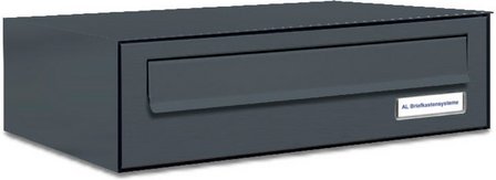 AL BRIEFKASTENSYSTEME Briefkasten, Parteien: 1, Zaundurchwurf, BxHxT: 153,539 x 11,5 x 27,5 cm - grau