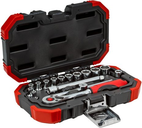 GEDORE Steckschlüsselsatz, 1/4 SW4-13mm, 16tlg - rot