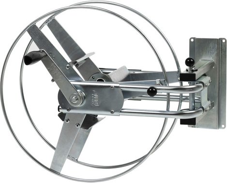 ALBA Wandschlauchhalter »Status«, Metall, silberfarben, für max. Schlauchkapazität: 70 m