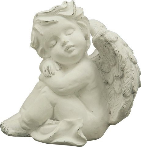 Flowerbox Engelfigur - weiss