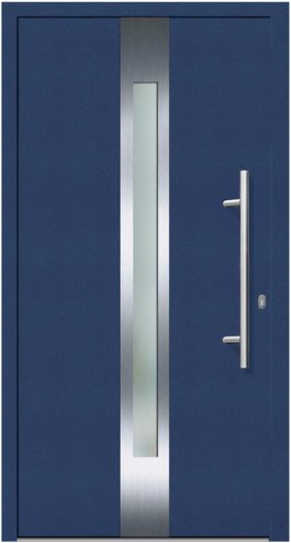 KNOCK Flügelüberdeckende Kunstoff-Haustür »Terra«, stahlblau