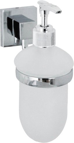 Thumbnail - FACKELMANN Seifenspender »Mare«, BxHxT: 7 x 17 x 11 cm - silberfarben