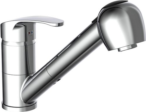 SCHÜTTE Spültischarmatur »Diziani«, Messing, glänzend, ½" - silberfarben