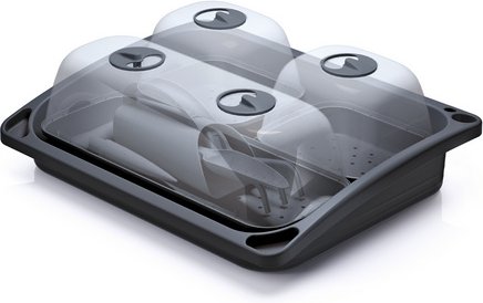 PROSPERPLAST Mini-Gewächshaus »Respana«, BxHxL: 46 x 19 x 57,6 cm, witterungsbeständig - grau