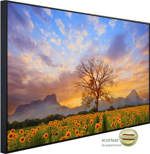 Thumbnail - papermoon Infrarotheizung »EcoHeat - Sonnenblumenlandschaft«, Matt-Effekt - bunt