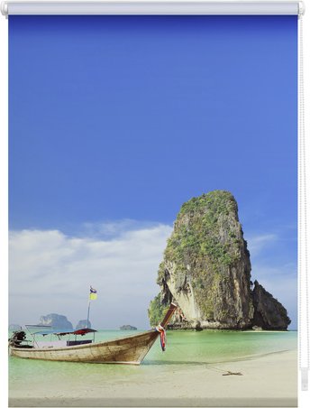 Thumbnail - Lichtblick Rollo, Klemmfix, 45x150 cm, Thailand, bunt