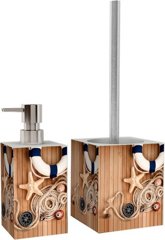 Sanilo Bad-Accessoire-Set, 6-tlg., Maritime - beige