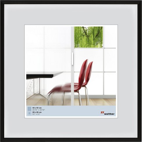 Walther Design Bilderrahmen »GALERIA«, BxL: 51,2 x 51,2 cm, Schwarz, Kunststoff