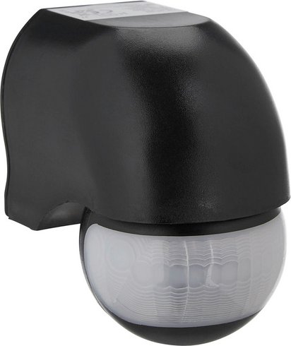 REV-Ritter Bewegungsmelder, Kunststoff, Schwarz, Außen, 1200 W, Wandmontage, 12 min