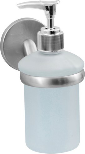 Thumbnail - FACKELMANN Seifenspender »Fusion«, BxHxT: 7 x 16 x 12 cm - silberfarben