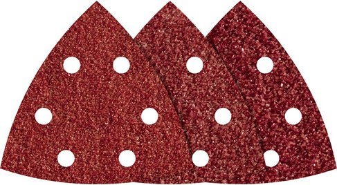 WOLFCRAFT Delta-Schleifblätter-Set - rot