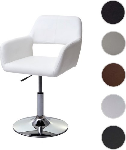 MVG Esszimmerstuhl »MVG-A50 III«, Rutschsicher durch gummierten Boden - weiss