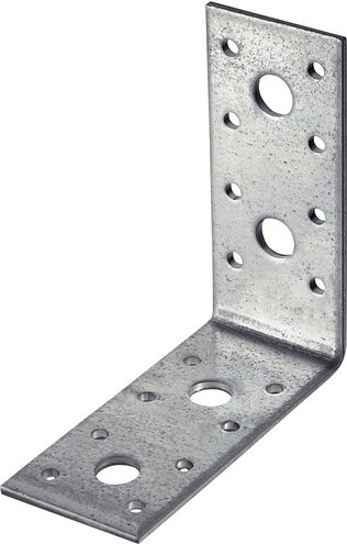 CONNEX Winkelverbinder, Verzinkt, silberfarben, 25 Stück