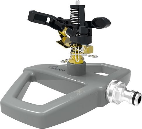 Mr. GARDENER Impulskreisregner, inkl. Standfuß - schwarz