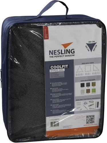 NESLING Sonnensegel »Coolfit «, Format: 500 x 500 cm - grau