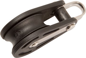 CONACORD Blockseilrolle, für Seile bis 8 mm Ø - schwarz