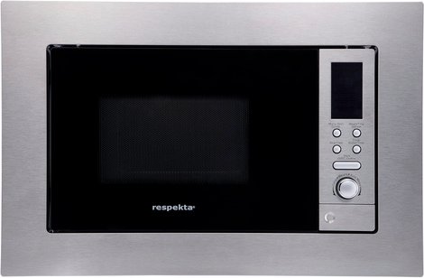 RESPEKTA Einbau-Mikrowelle, BxH: 59,5 x 38,8 cm, silberfarben
