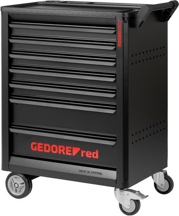 Thumbnail - GEDORE red Werkzeugwagen, GEDMaster mit 7 Schubladen - rot | schwarz