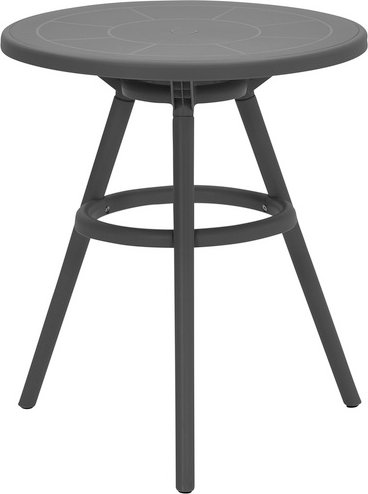 GARDEN IMPRESSIONS Gartentisch »Marino«, BxHxT: 60 x 70 x 60 cm, Tischplatte: Kunststoff - grau