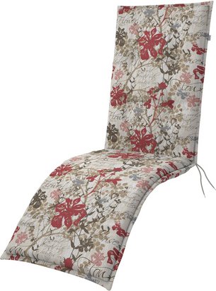 DOPPLER Gartenmöbelauflage »Living«, BxL: 48 x 170 cm, Polyester - rot