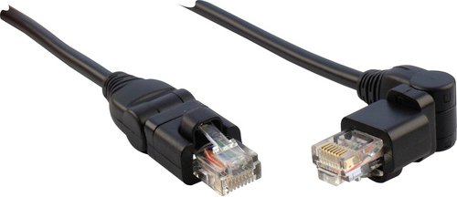 SCHWAIGER Netzwerkkabel, STP Cat6 5,0 m schwarz