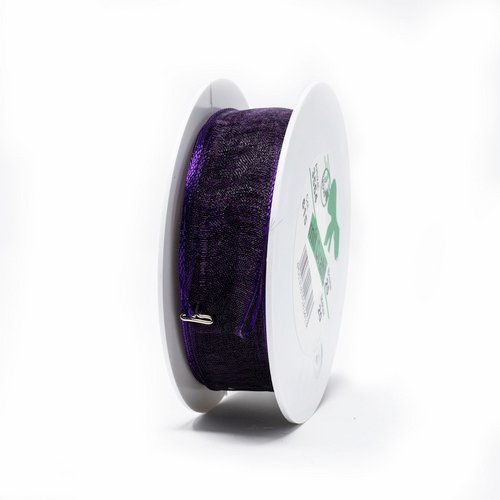 Flowerbox Bastelband »Chiffon mit Draht« - lila