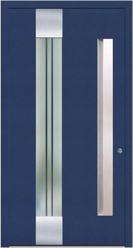 KNOCK Aluminium-Haustür »Marte«, stahlblau