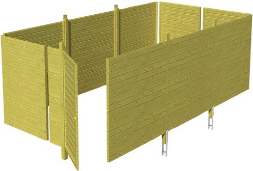 Thumbnail - SKANHOLZ Brüstung, Breite: 78,5 cm, grün - gruen