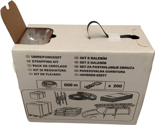 PACK POINT Umreifungsband, BxL: 33 x 16 cm, Polypropylen (PP) - schwarz