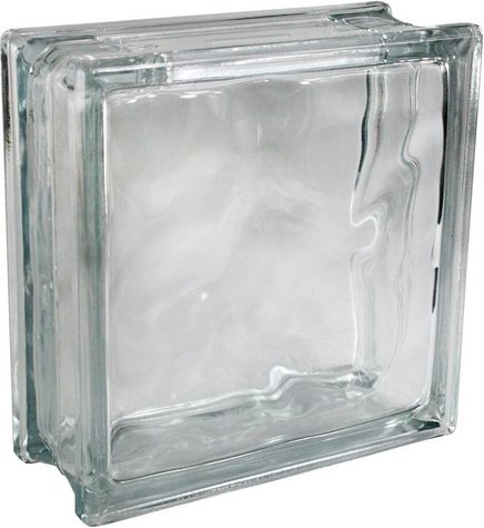 Fuchs Design Glasbaustein, BxH: 198 x 198 mm - weiss