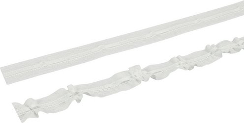 LIEDECO Universalband, Länge: 500 cm, geeignet für Gardinen, Vorhänge - weiss