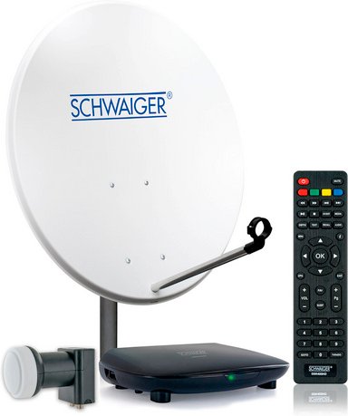 SCHWAIGER SAT-Anlage, HDTV 2TN 80 cm Twin LNB