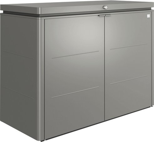 BIOHORT Gartenbox »HighBoard«, 160 x 118 x 70 cm (BxHxT), 1.150 Liter - grau