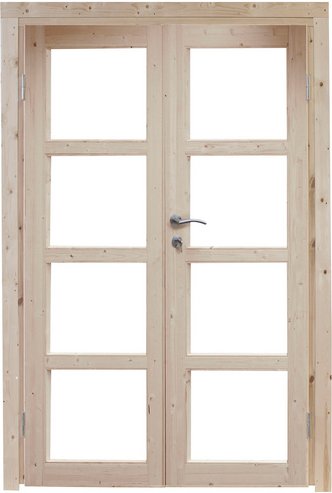 Doppeltür »Thor 28«, Kiefernholz, Natur - beige