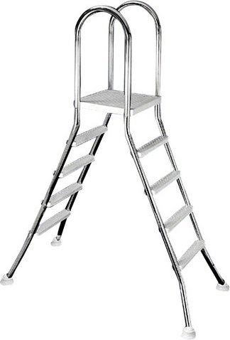 MYPOOL Pool-Leiter, , geeignet für: Aufstellpools - silberfarben