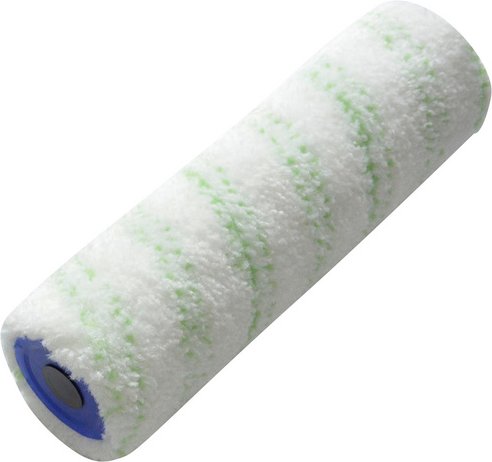 RENOVO Farbwalze, Greenstar, 25 cm, 12 mm Florhöhe, Weiß | Grün | Blau - weiss