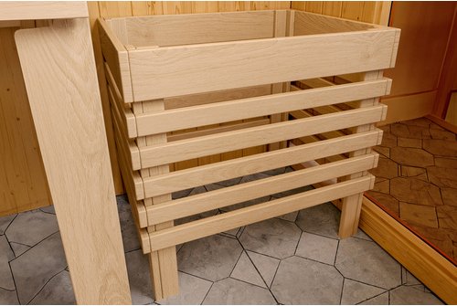 KARIBU Ofenschutzgitter »Superior«, BxHxT: 60 x 80 x 51 cm, Natur - beige