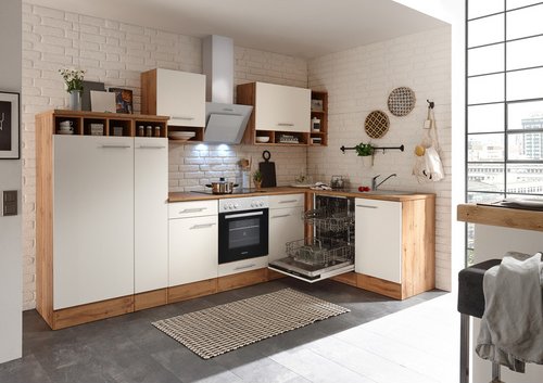 Thumbnail - RESPEKTA Küchenblock »Hilde«, HxBxT: 205 x 310 x 172 cm, inkl. E-Geräte - weiss