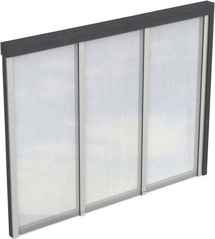 SKANHOLZ Seitenwand, B x H: 78,5 x 200 cm, Holz, Farbe: schiefergrau