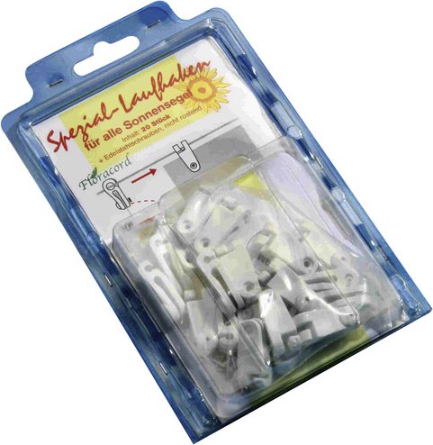 FLORACORD Laufhaken, Kunststoff - weiss