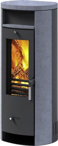 accente Kaminofen »Slimline«, grau, Granitstein, 5 kW - beige