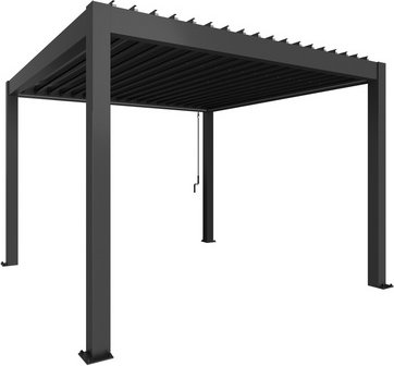Thumbnail - BIOHORT Pergola »Gr. 3,5x3,5«, BxHxT: 367,5 x 255 x 367,5 cm, dunkelgrau-metallic